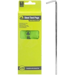 Tent Pegs in Storage Bag. 18cm - 20 Pack